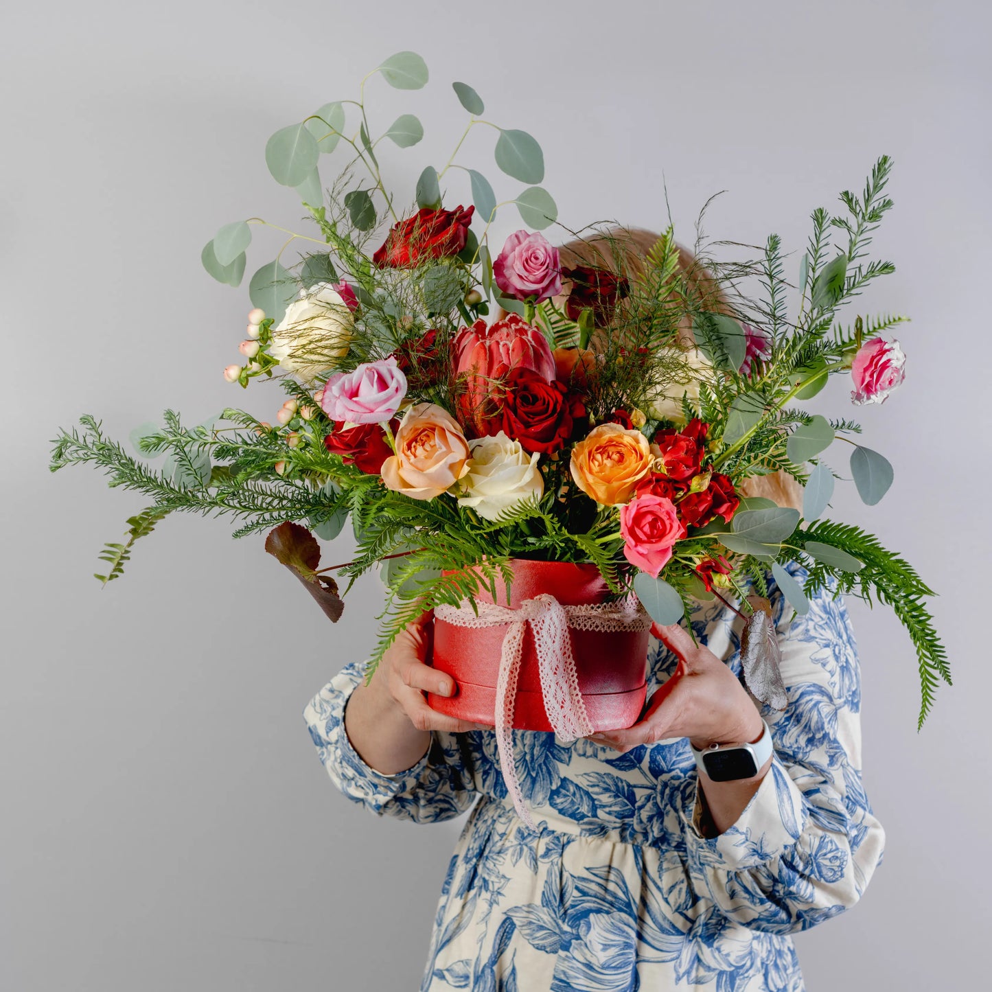 Arranjo Floral "Jardim Secreto na Caixa"