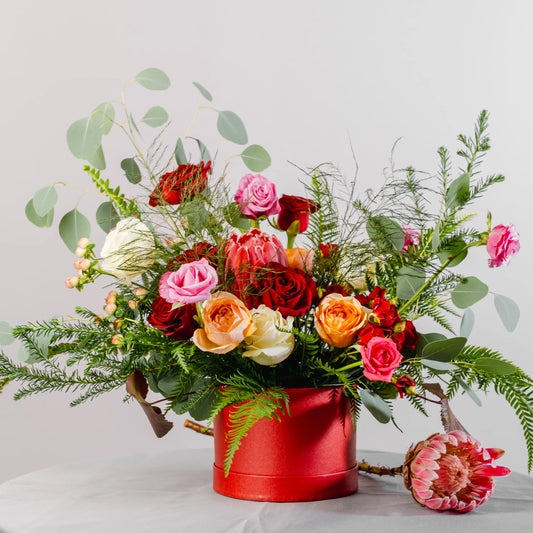 Arranjo Floral "Jardim Secreto na Caixa"