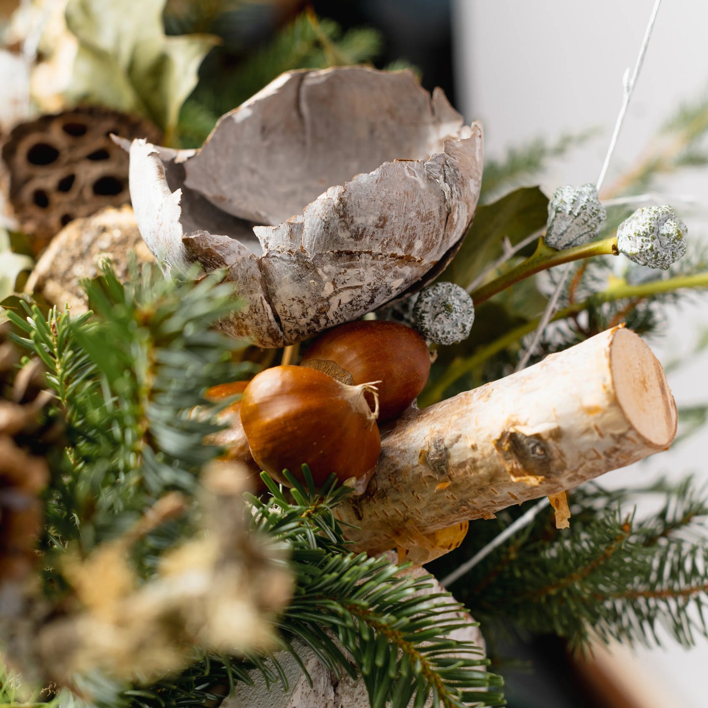 Arranjo Natal "Cesto de Encantos Invernais"