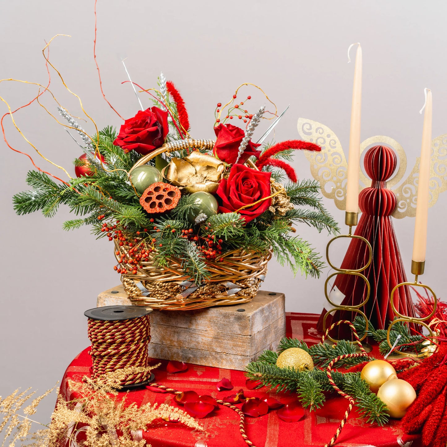 Arranjo Natal "Cesto Natalino"