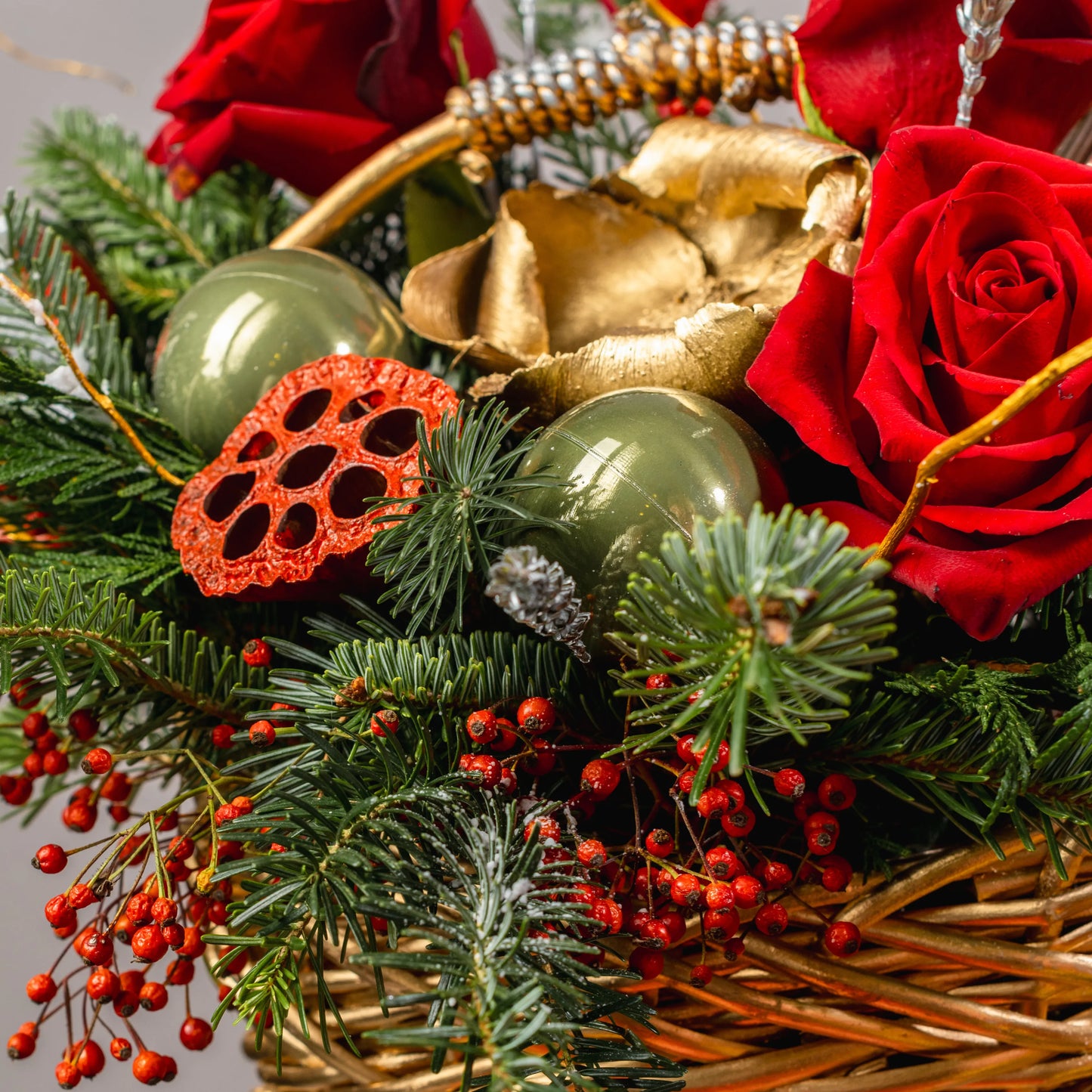 Arranjo Natal "Cesto Natalino"