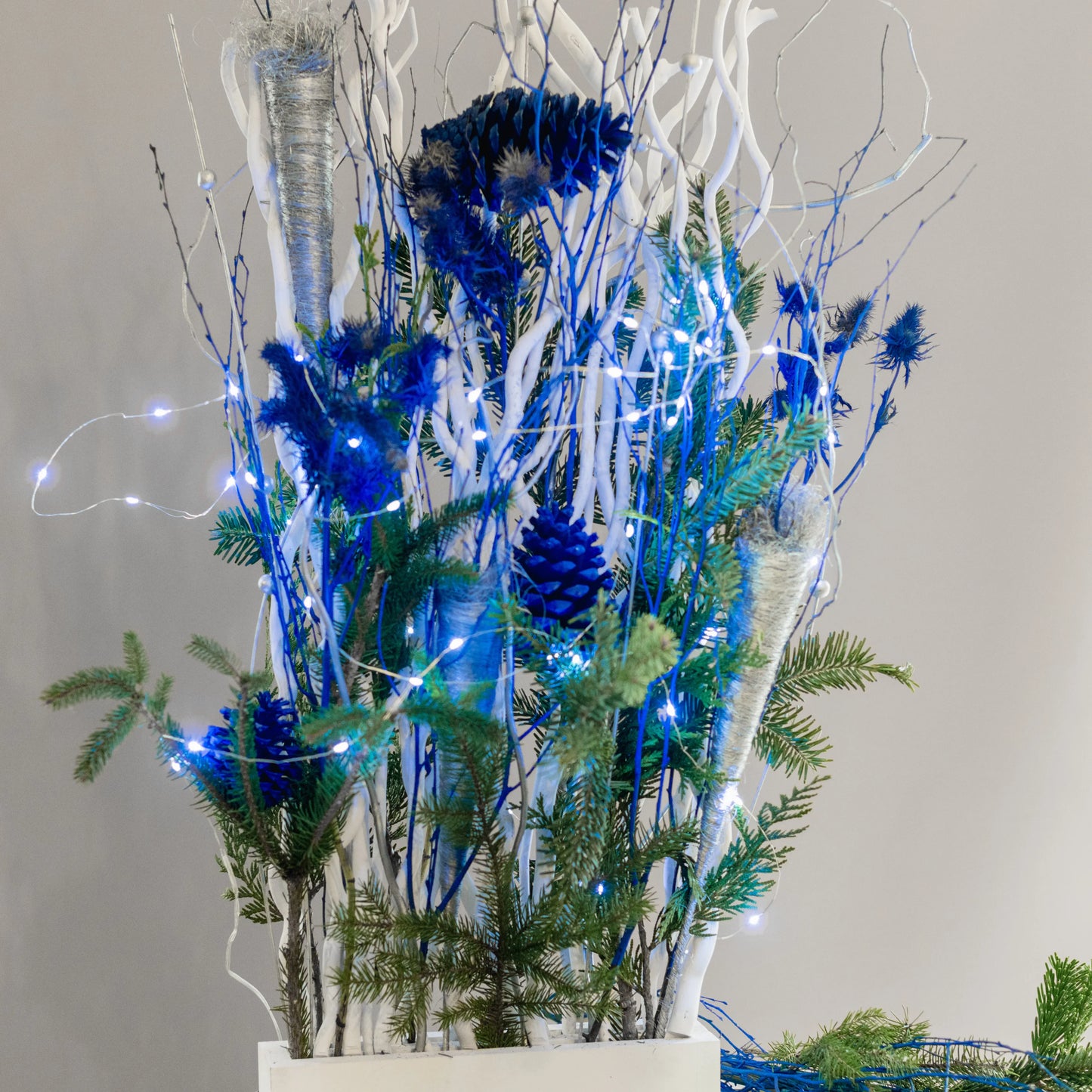 Arranjo Natal "Elegância Ártica"