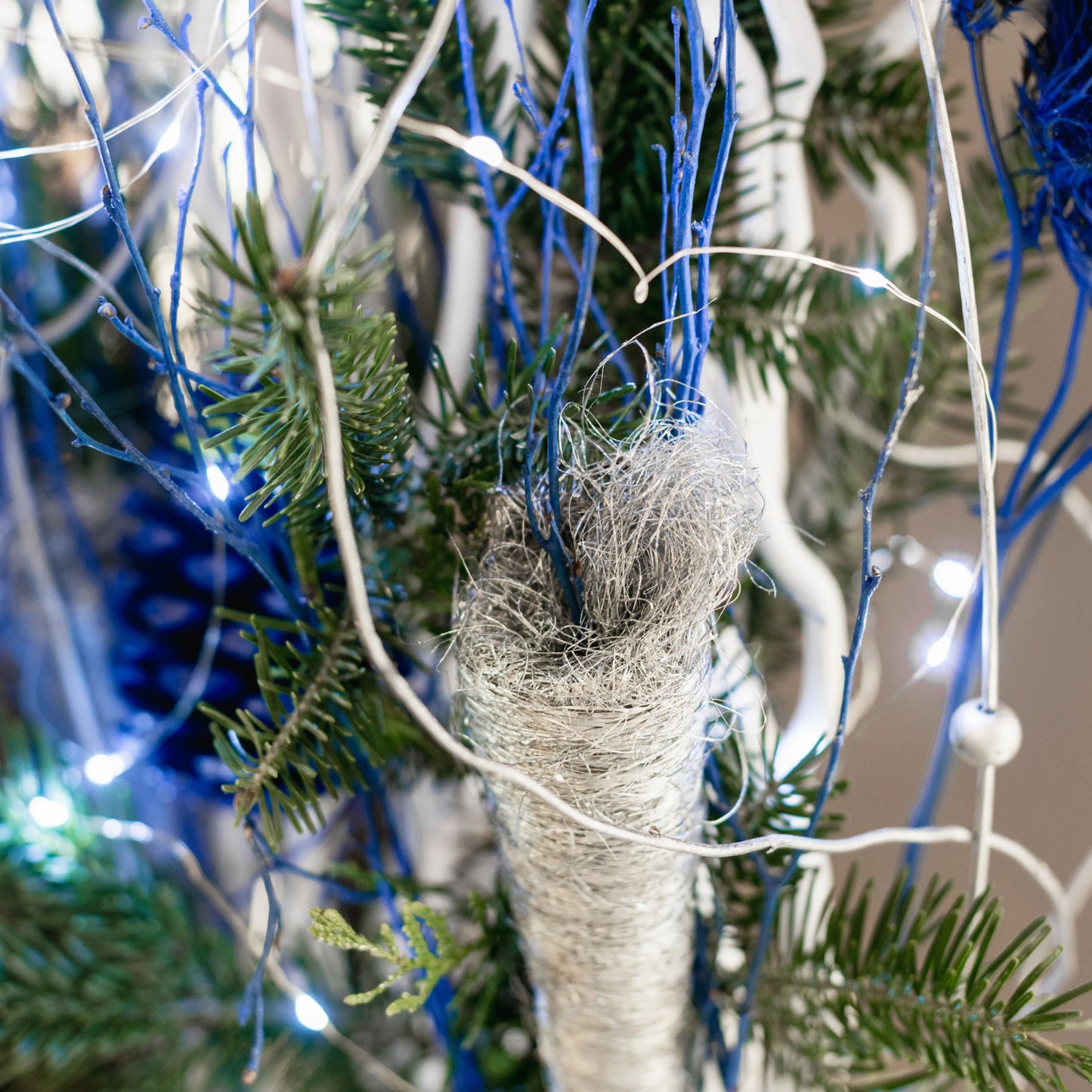 Arranjo Natal "Elegância Ártica"