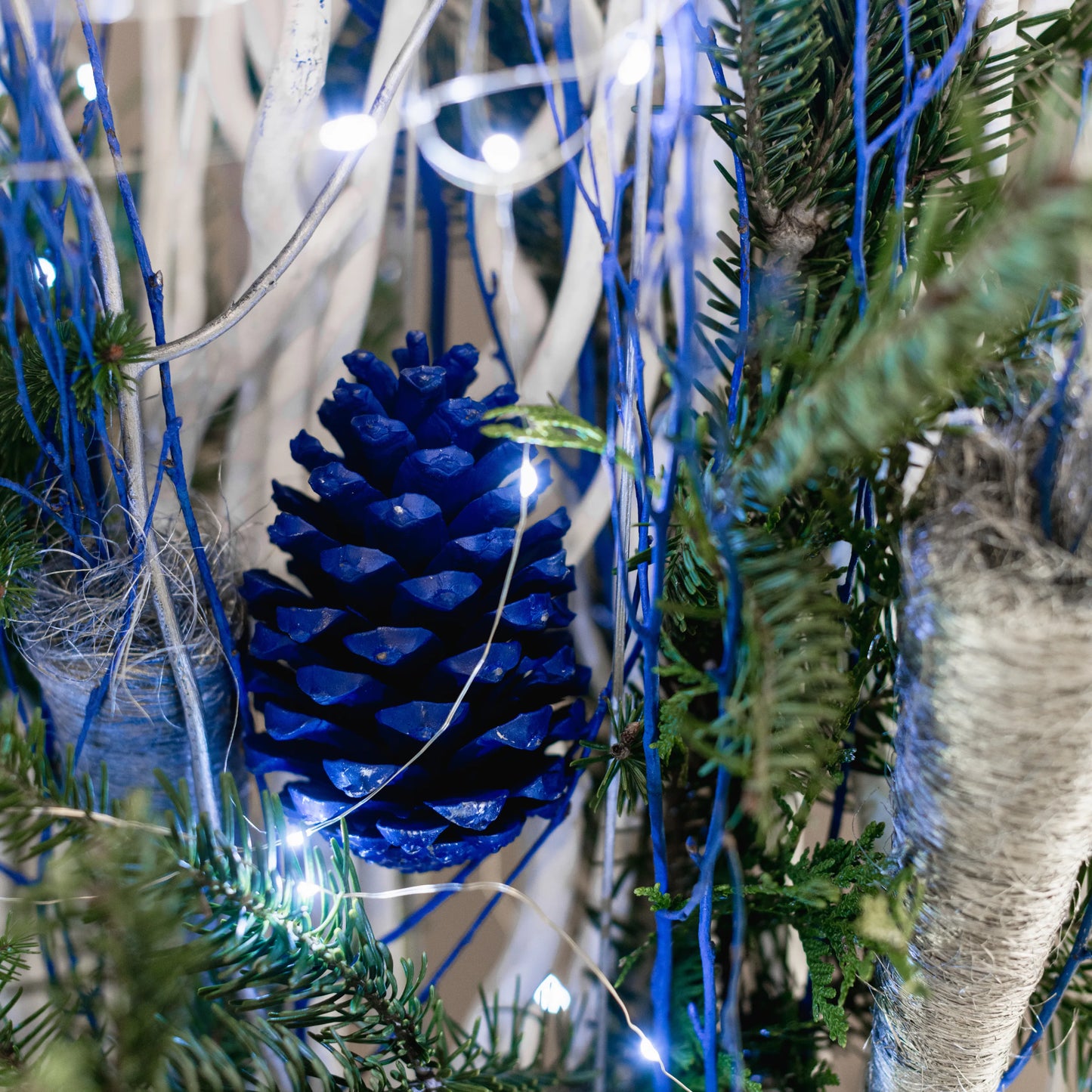 Arranjo Natal "Elegância Ártica"