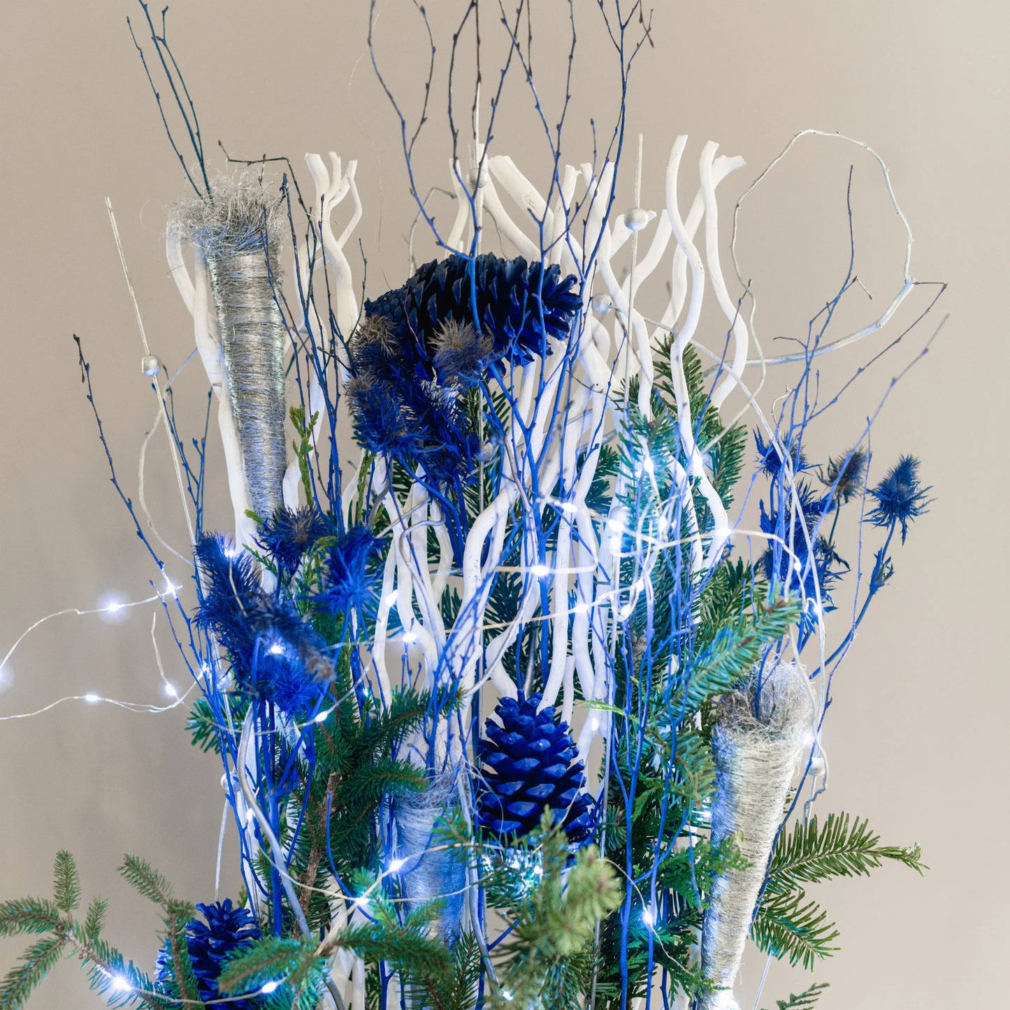 Arranjo Natal "Elegância Ártica"