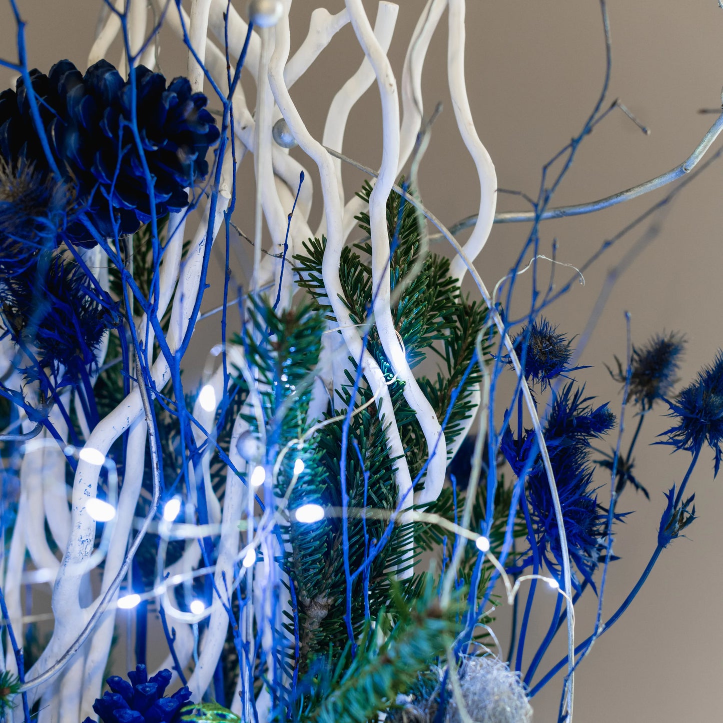 Arranjo Natal "Elegância Ártica"