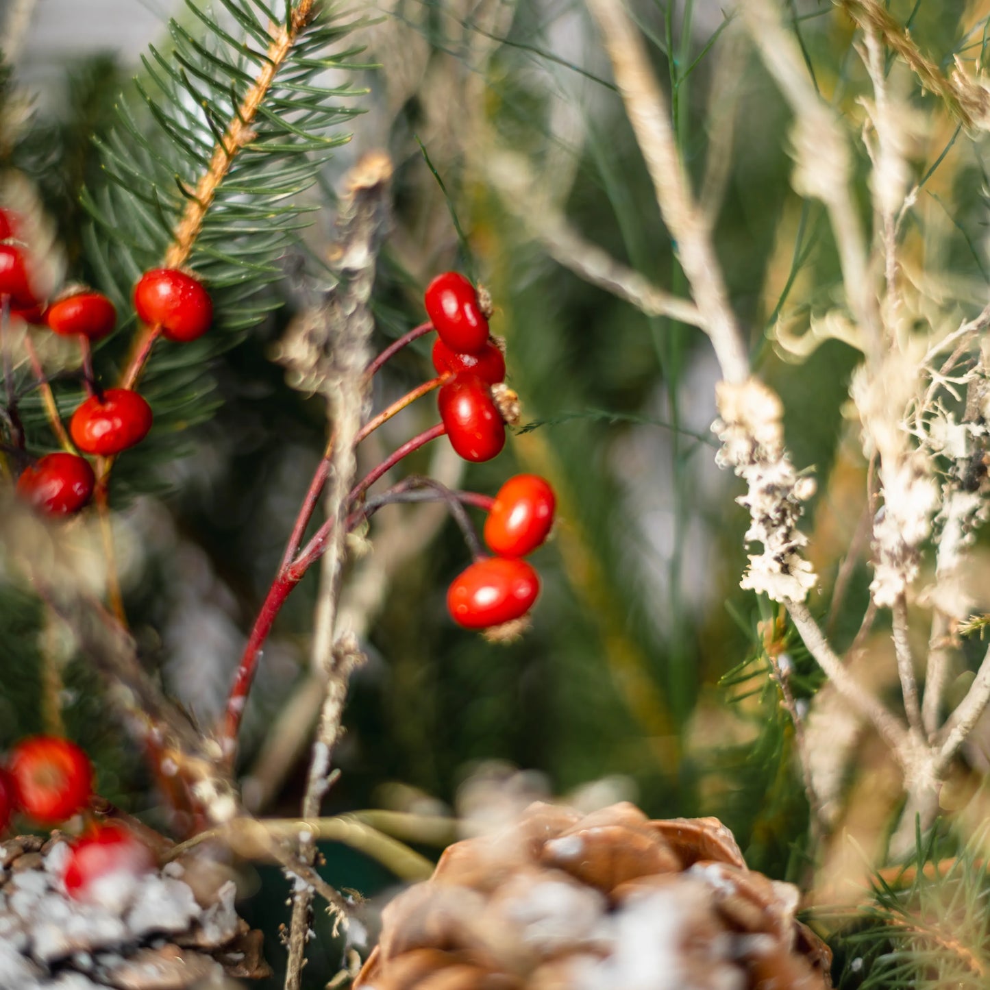 Arranjo Natal "Floresta Encantada do Inverno"