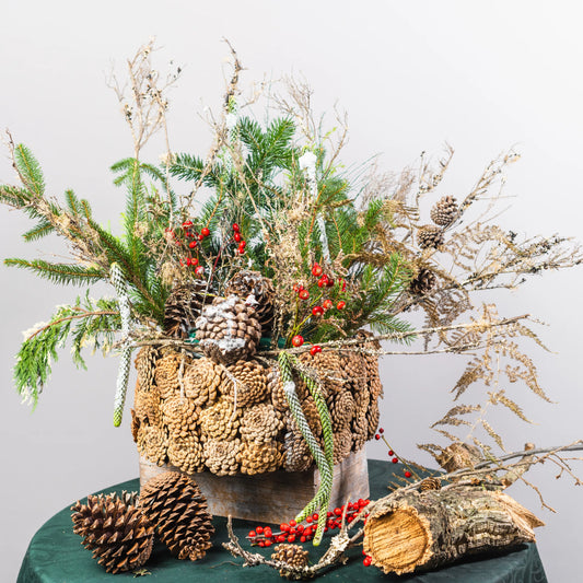 Arranjo Natal "Floresta Encantada do Inverno"