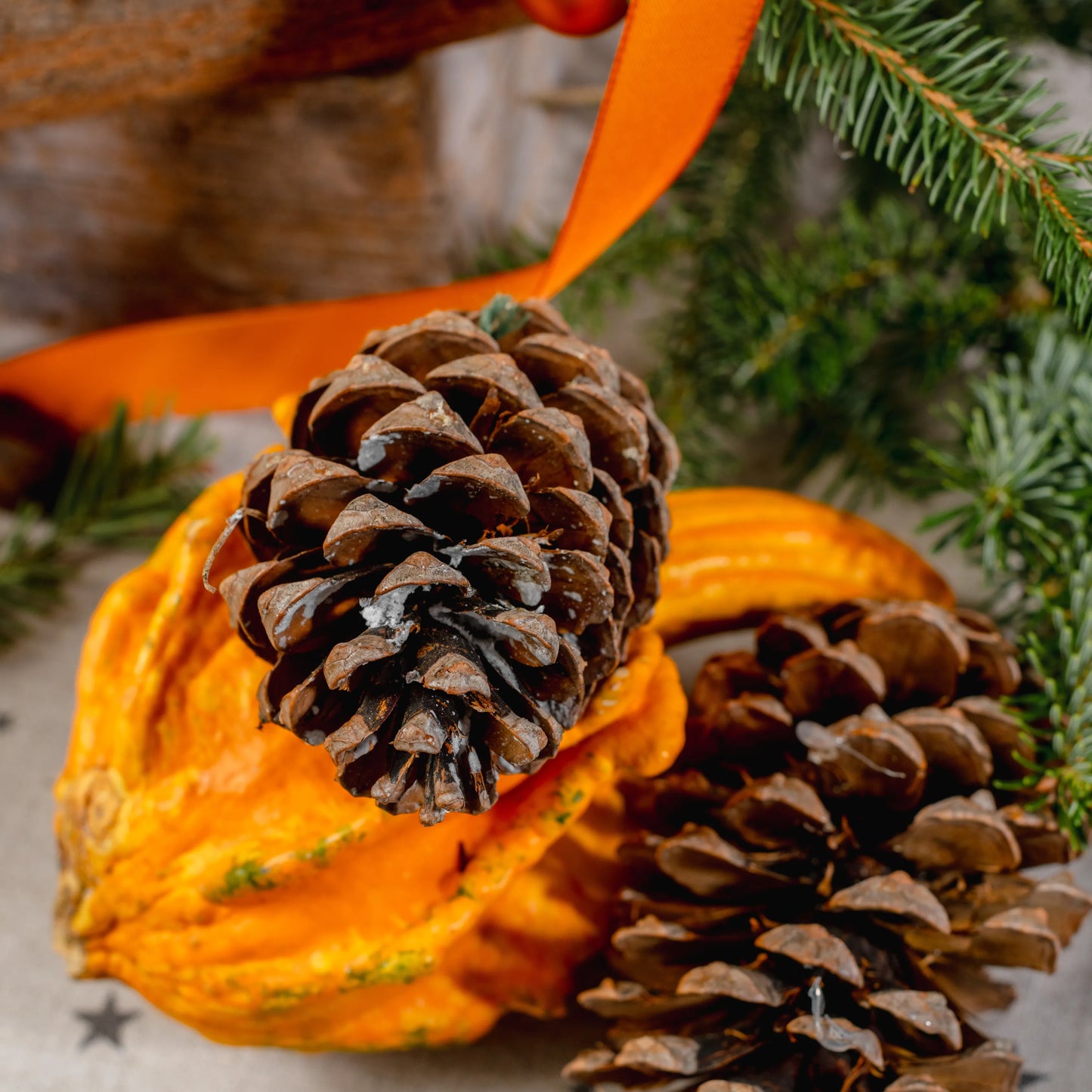 Arranjo Natal "Natal em Tons de Laranja"