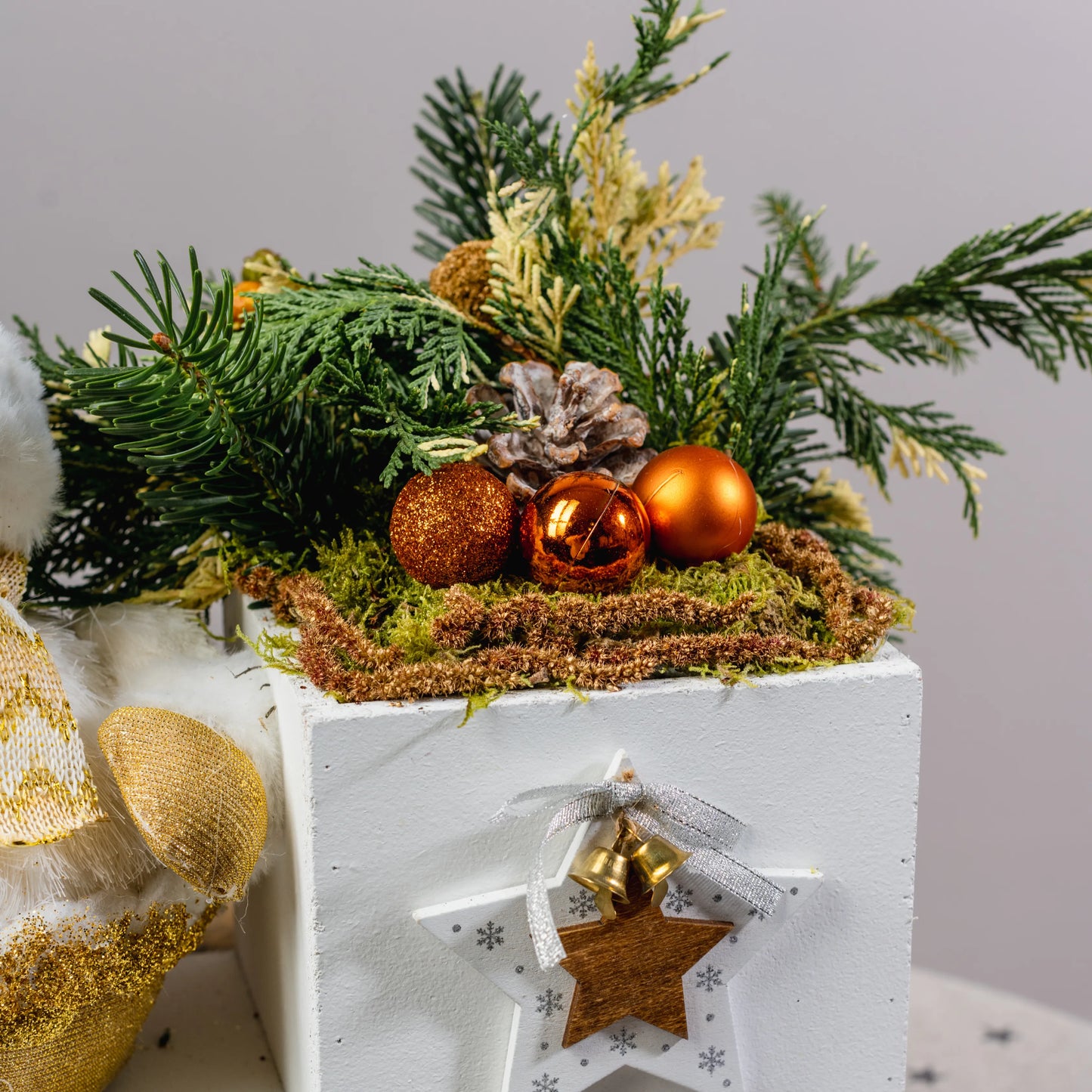 Arranjo Natal "O Boneco de Neve Guardião"