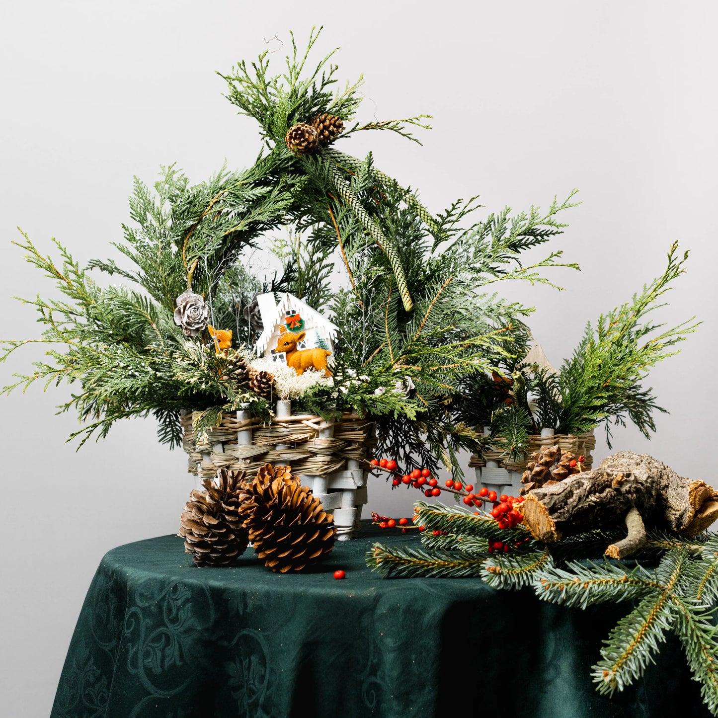 Arranjo Natal "Refúgio da Floresta Invernal"