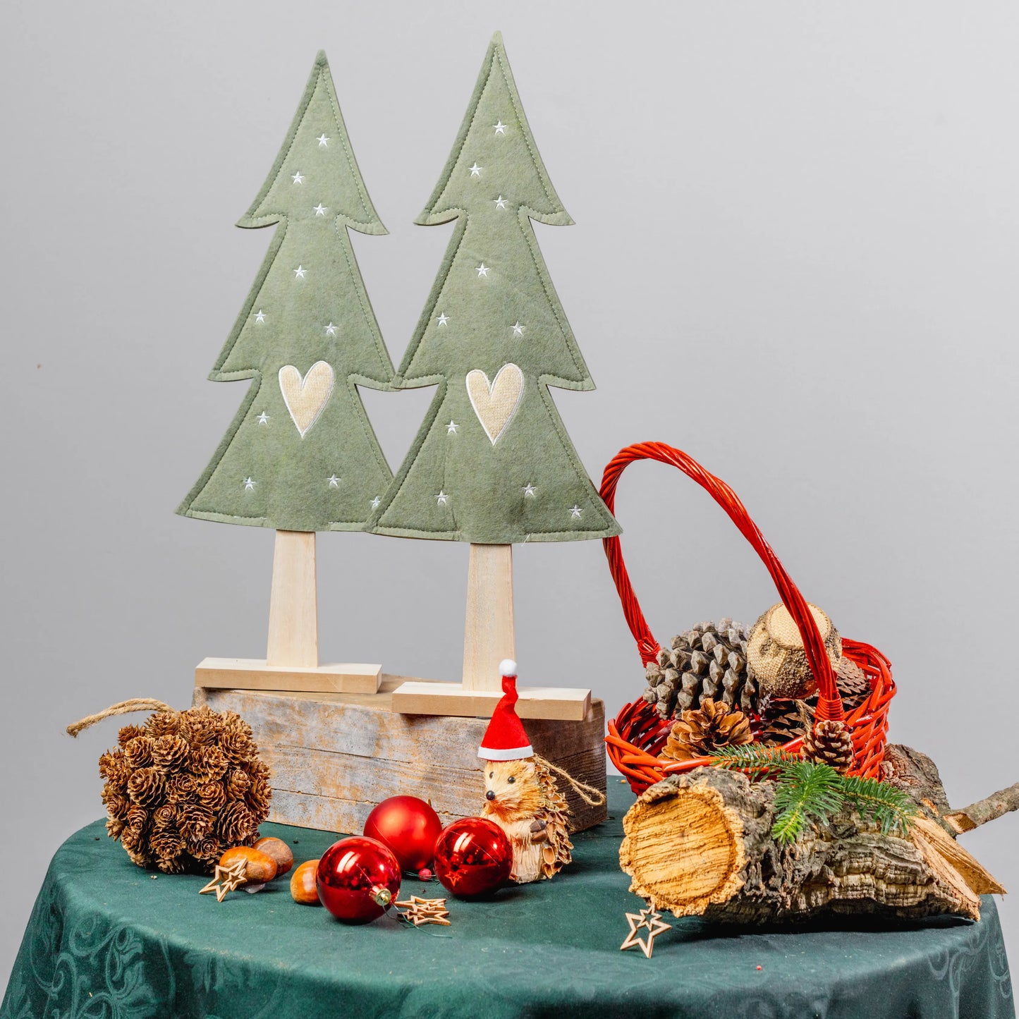 Árvore de Natal Eco de Feltro e Madeira